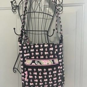 Vera Bradley Hipster in Pink Elephant Print